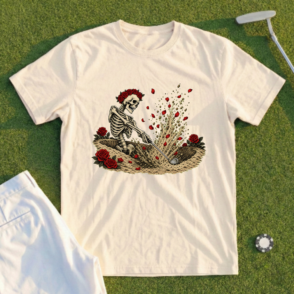 Rose Skeleton Sand Save Tee