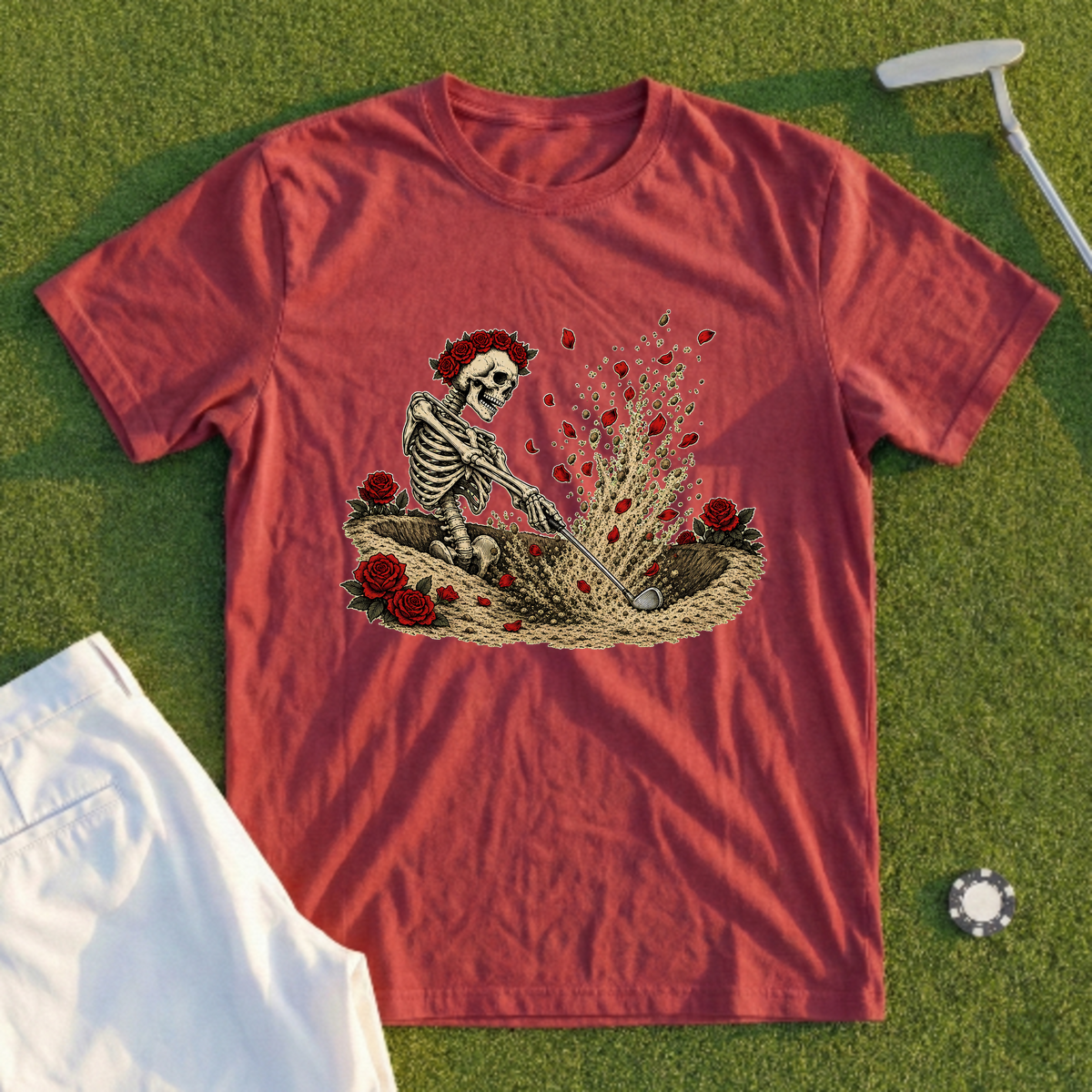 Rose Skeleton Sand Save Tee