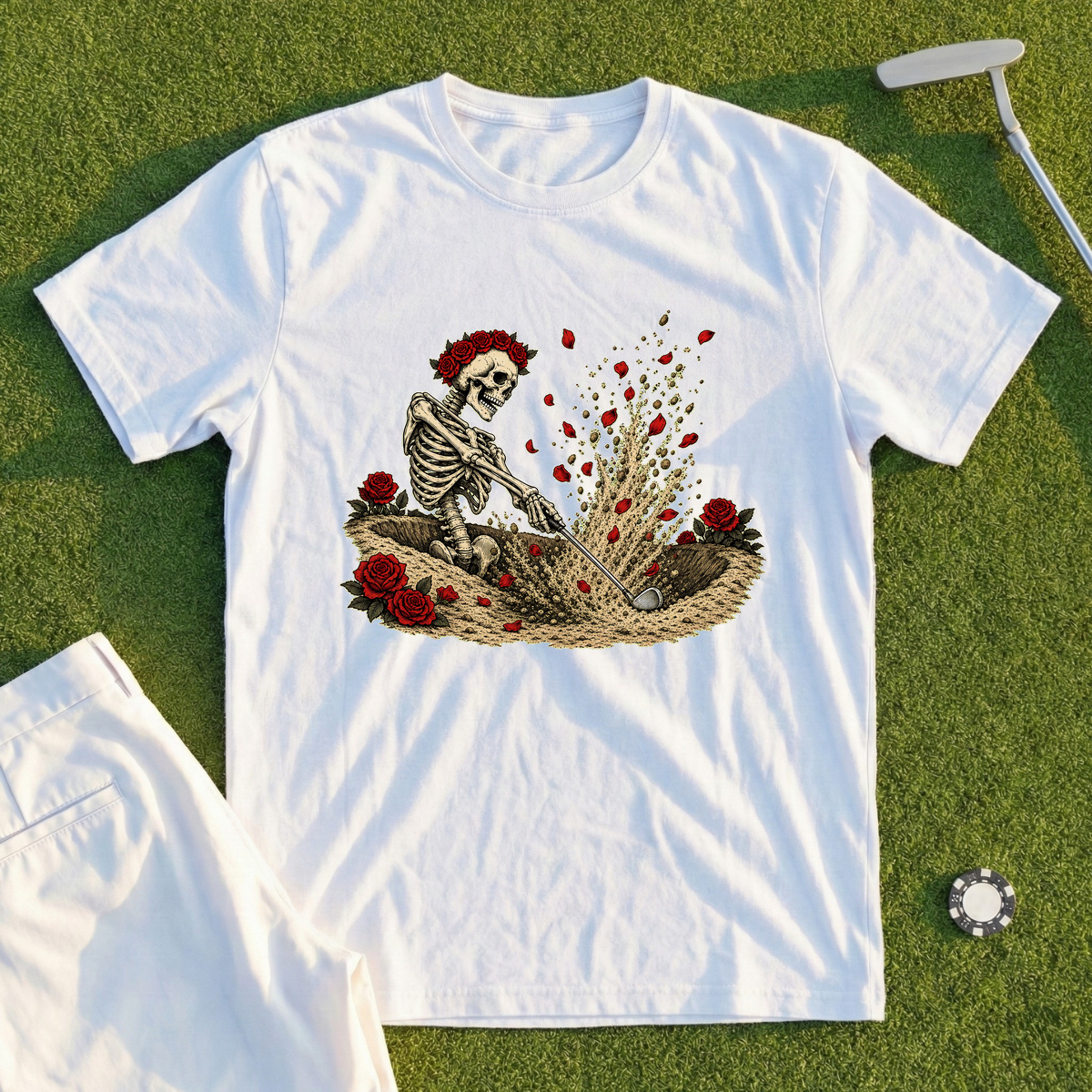 Rose Skeleton Sand Save Tee