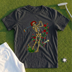 Rose Skeleton Stained Glass Tee
