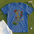 Rose Skeleton Stained Glass Tee