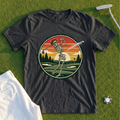 Rose Skeleton Sunset Badge Tee