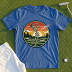 Rose Skeleton Sunset Badge Tee