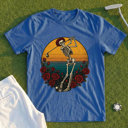 Skeleton Swing Sunset Tee