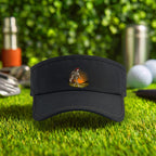 Rose Skeleton Sunset Walk Up Visor in Black