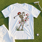 Rose Skeleton Swing 8-Bit Tee