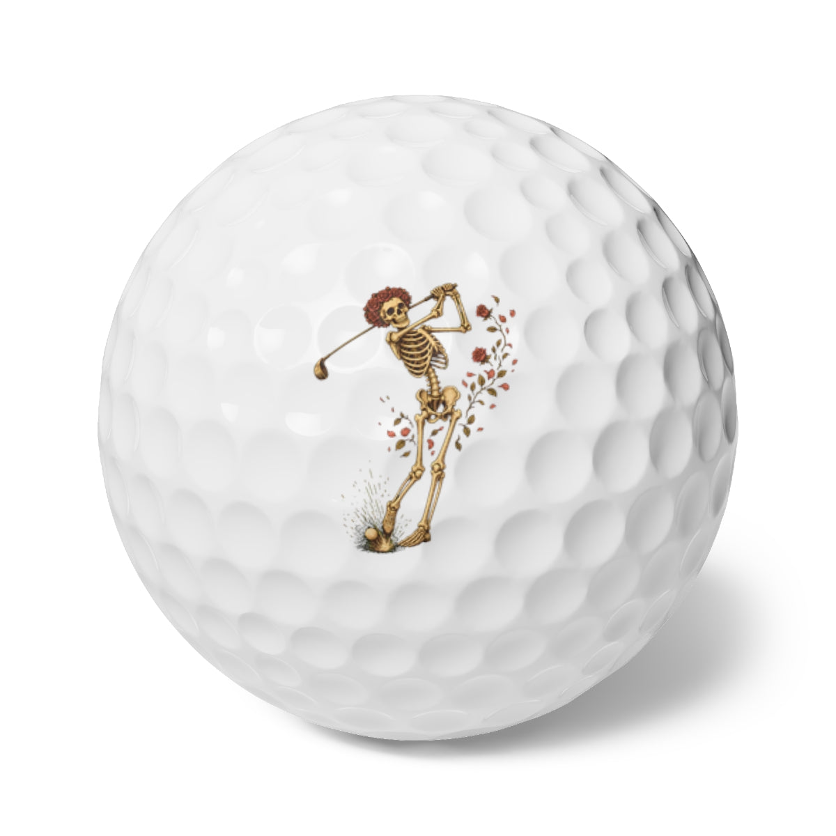 Rose Skeleton Swing Golf Balls