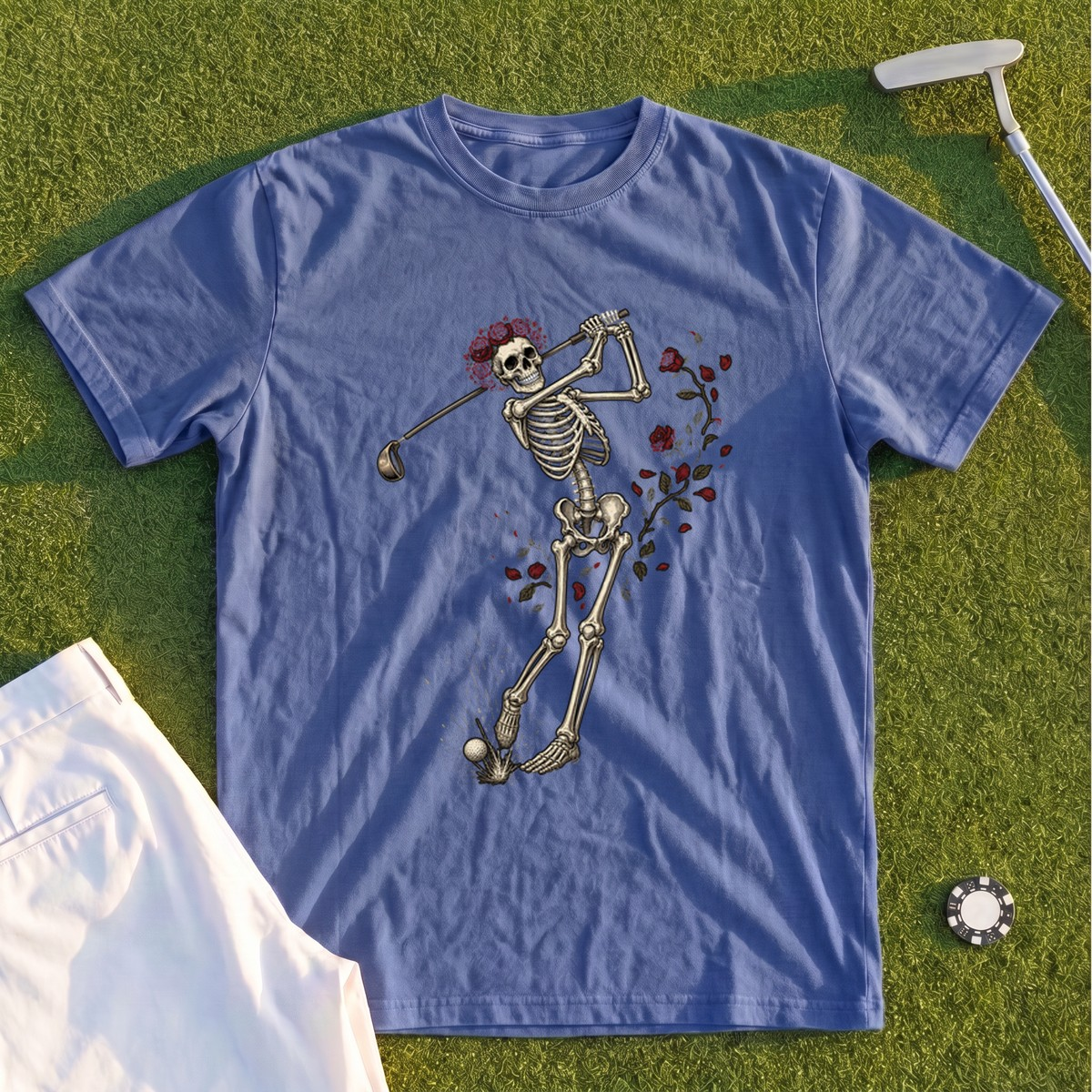 Rose Skeleton Swing Premium Tee
