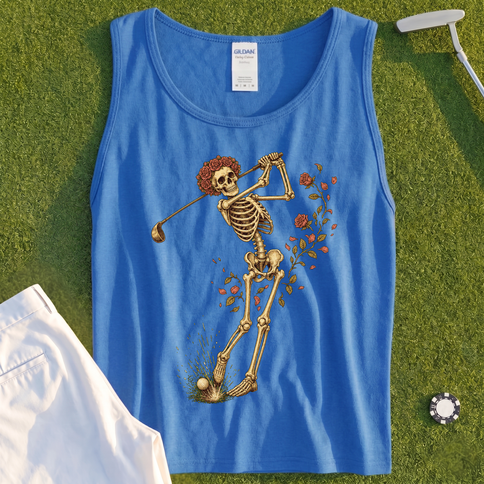 Rose Skeleton Swing Tank