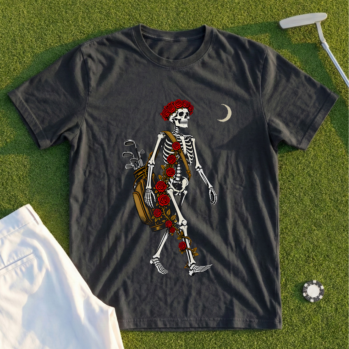 Rose Skeleton Twilight Nine Tee