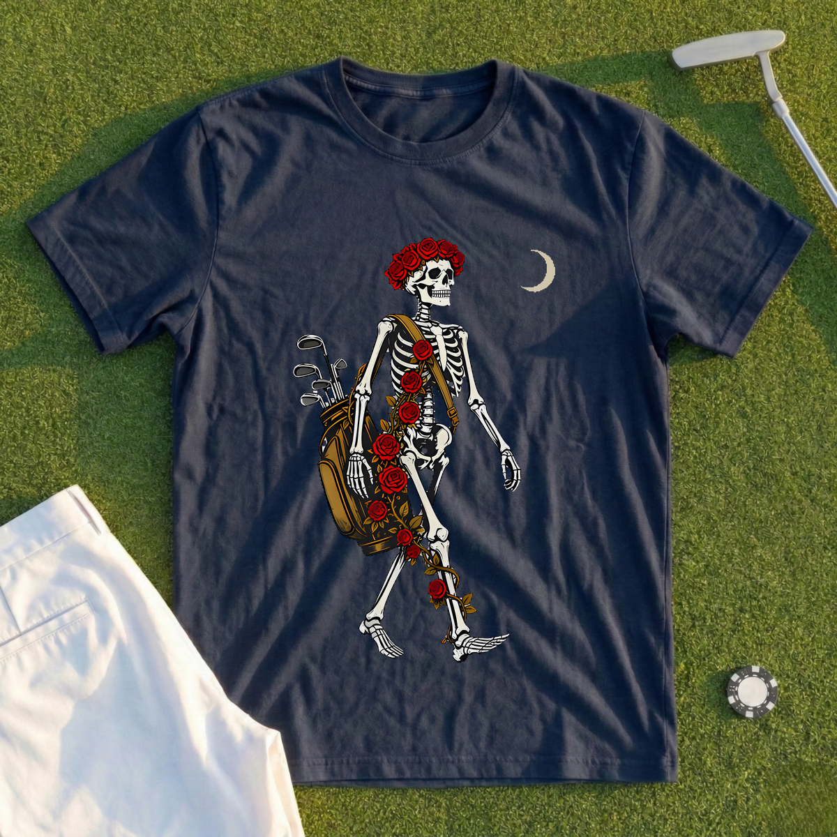 Rose Skeleton Twilight Nine Tee