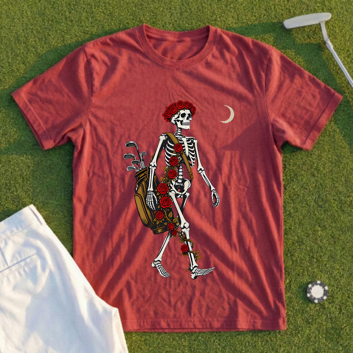 Rose Skeleton Twilight Nine Tee