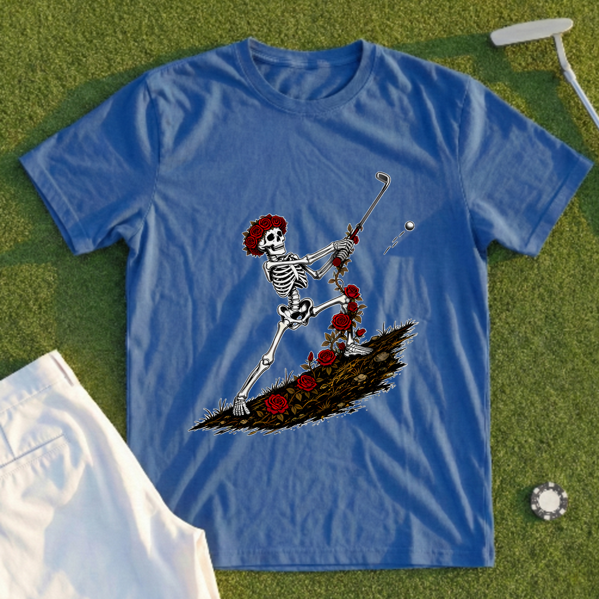 Rose Skeleton Uphill Lie Recovery Tee