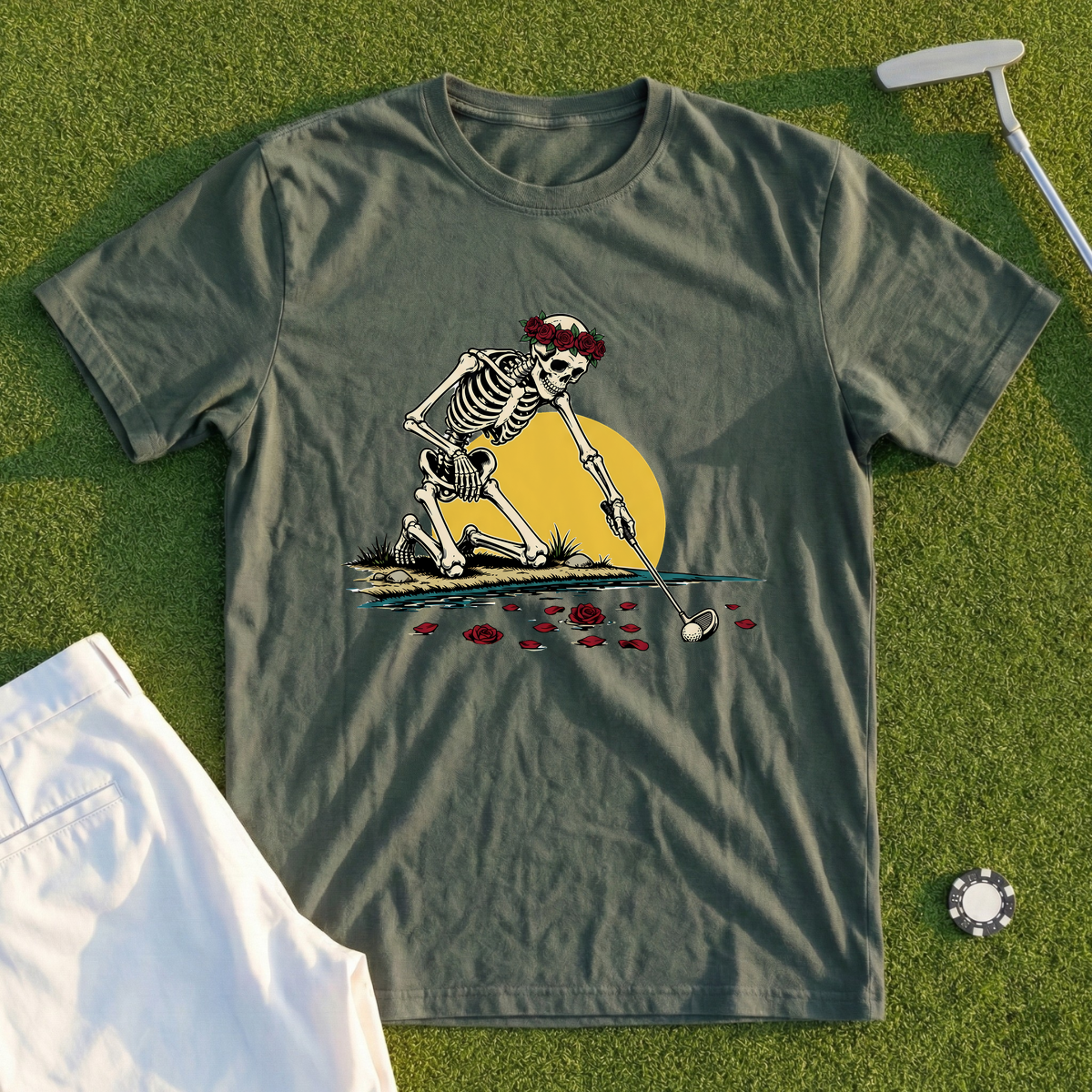 Rose Skeleton Water Hazard Tee