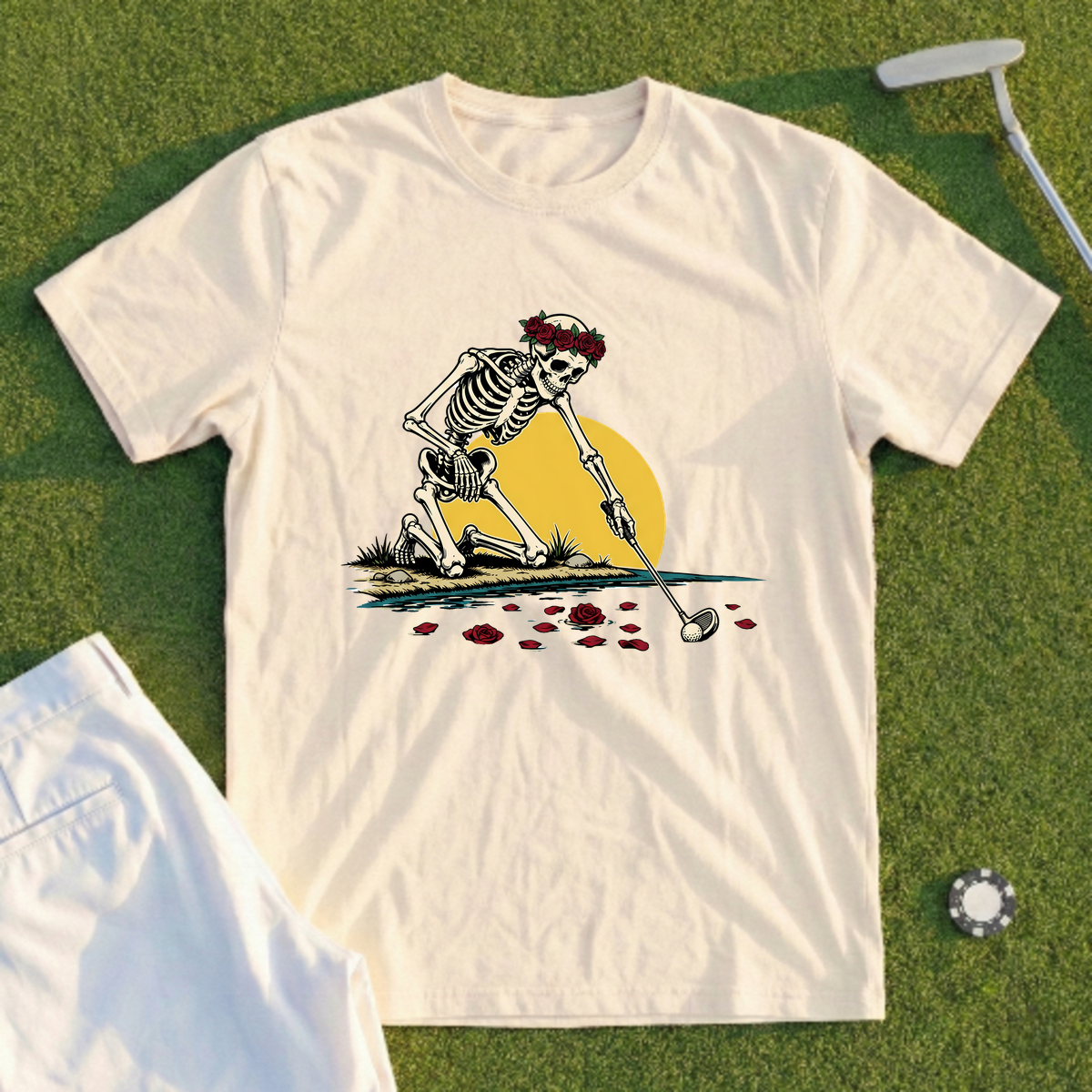 Rose Skeleton Water Hazard Tee