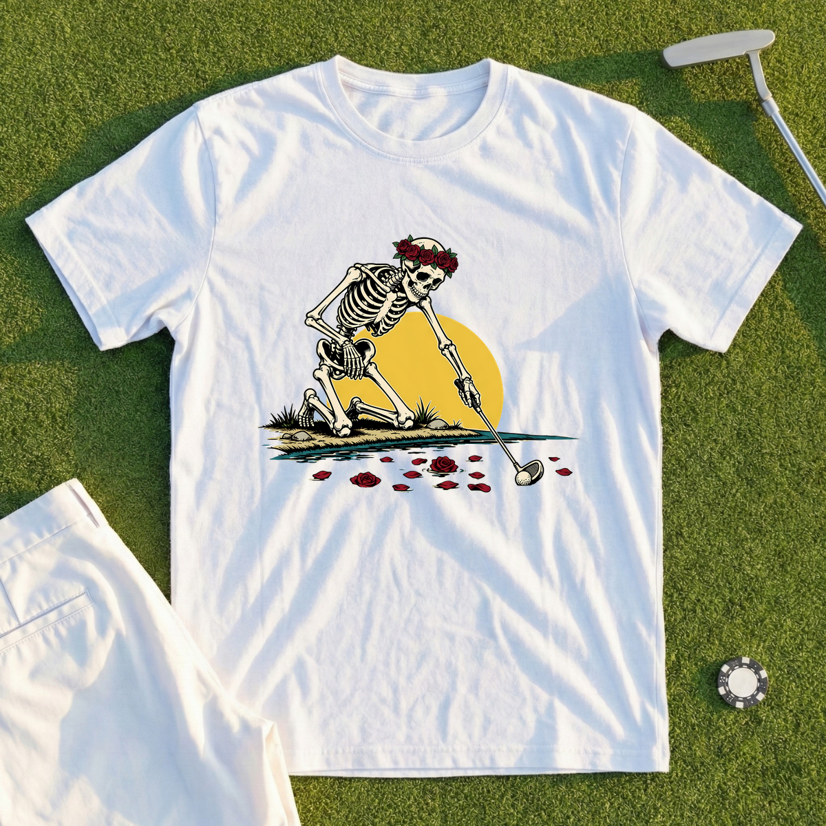 Rose Skeleton Water Hazard Tee