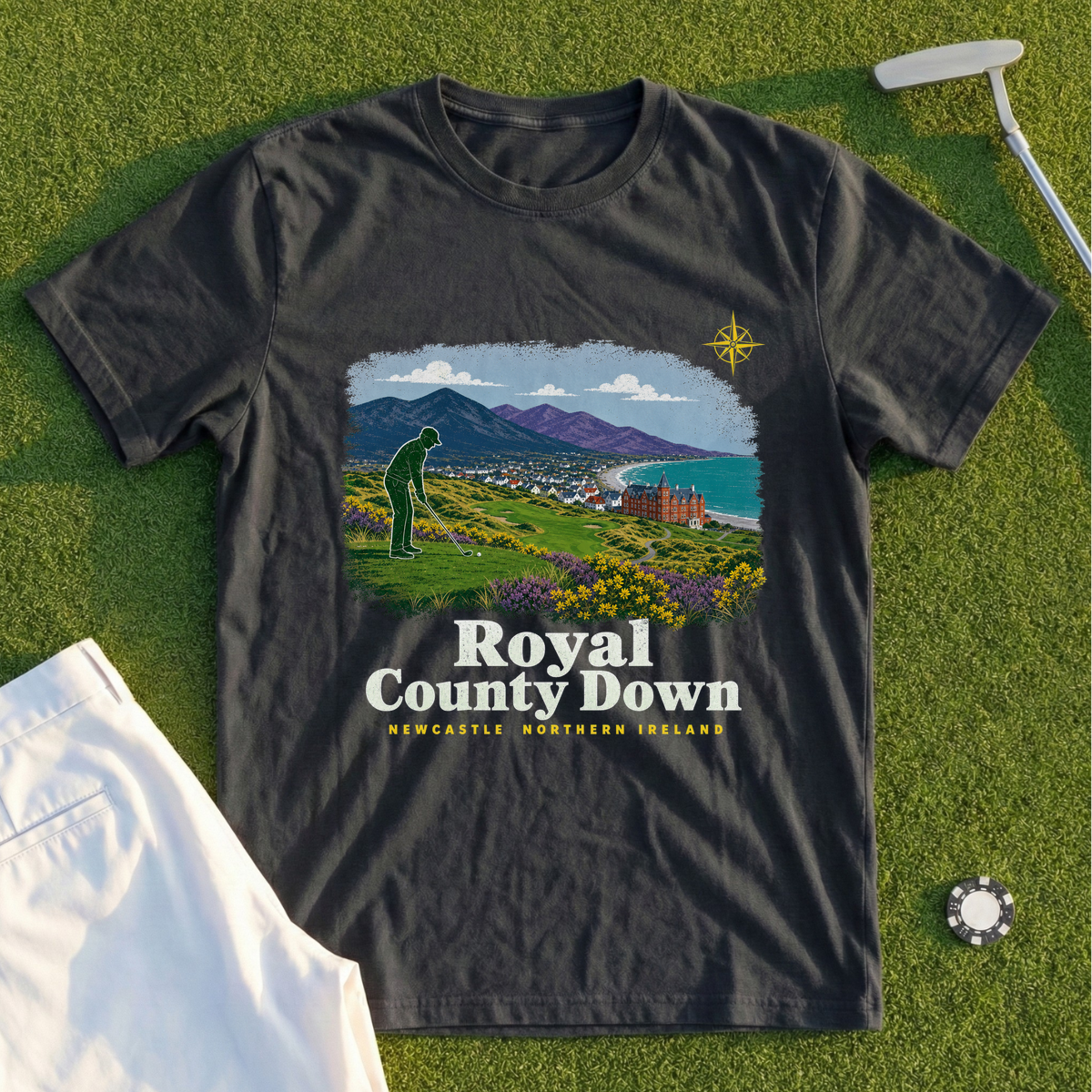 Royal County Down Travel Poster Tee