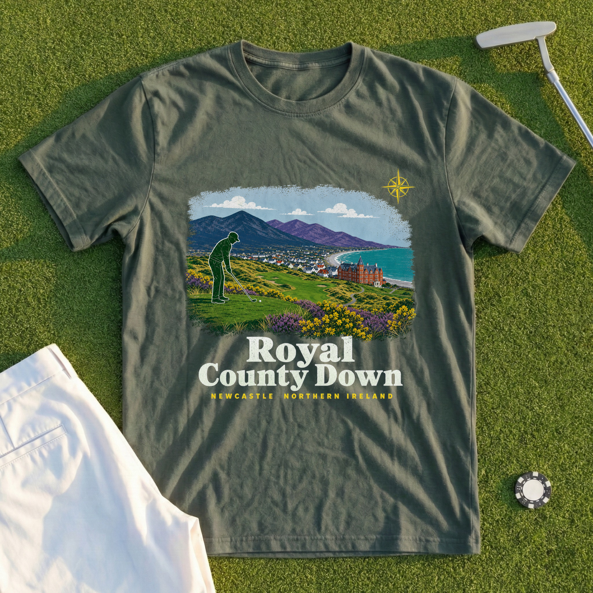 Royal County Down Travel Poster Tee