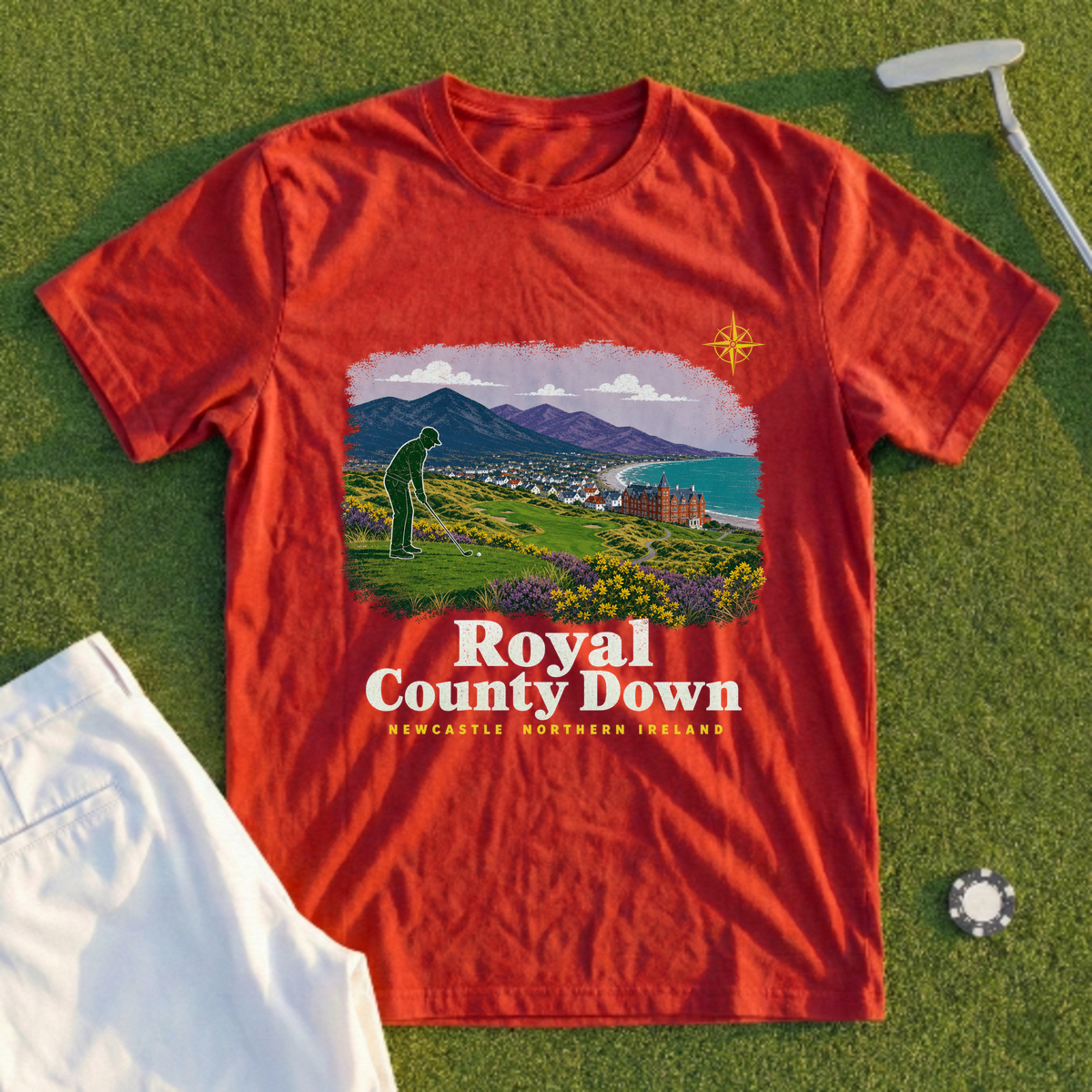 Royal County Down Travel Poster Tee
