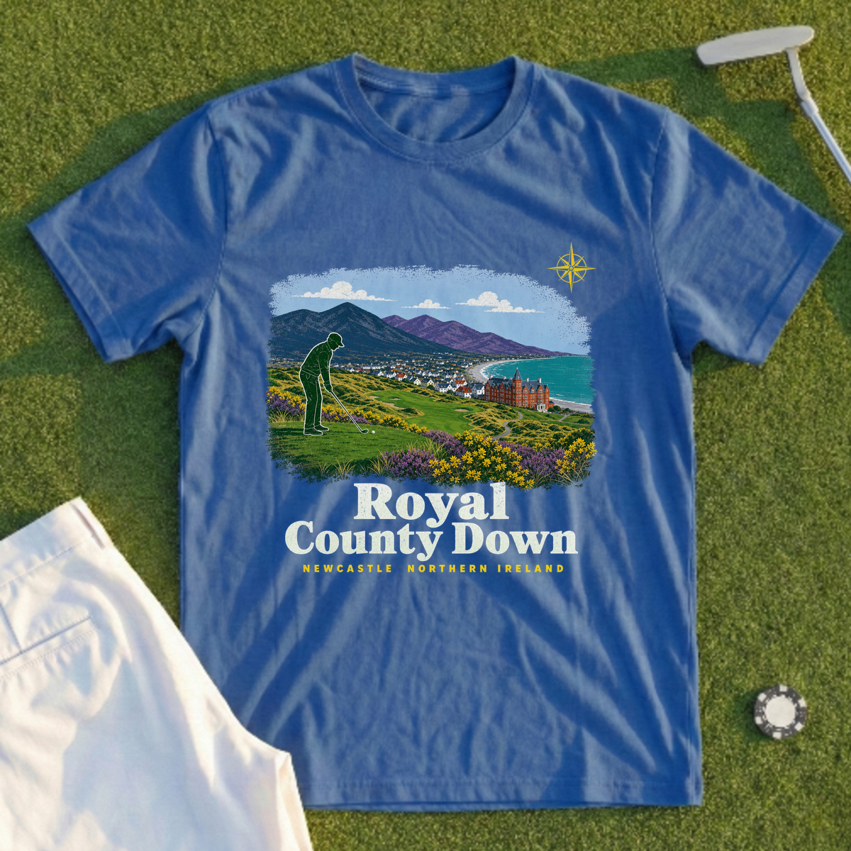Royal County Down Travel Poster Tee