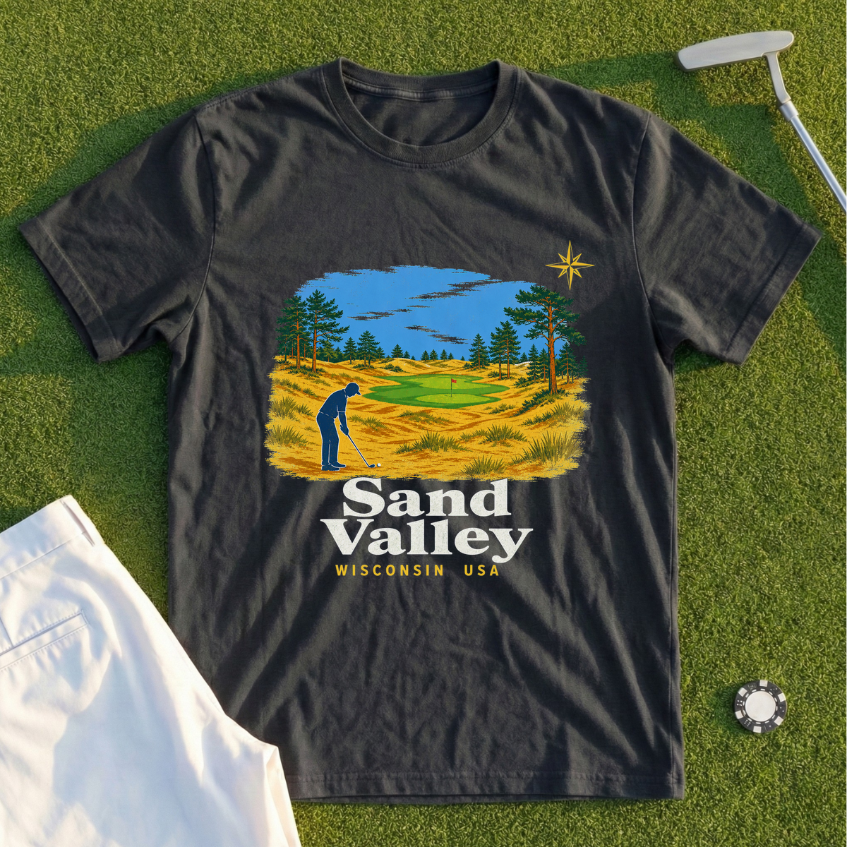 Sand Valley, Dune Country Travel Poster Tee
