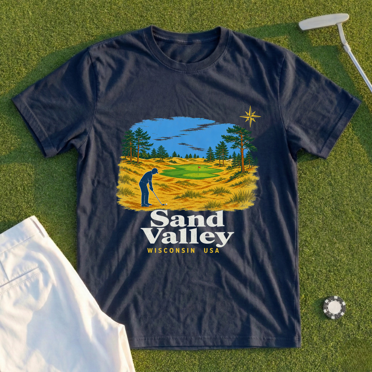 Sand Valley, Dune Country Travel Poster Tee