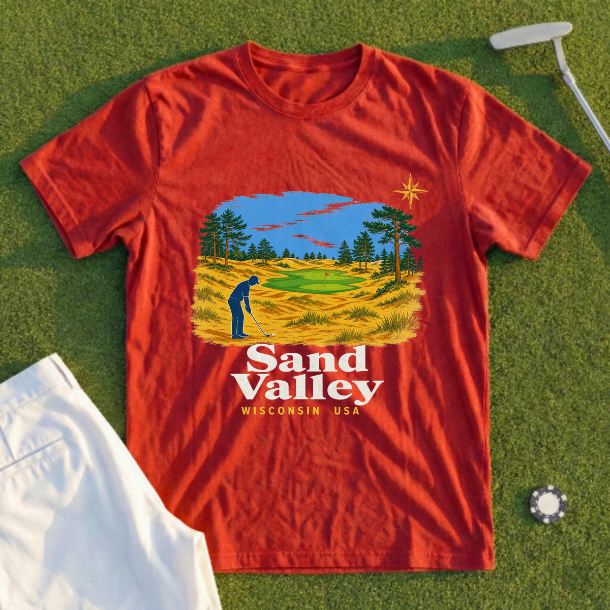 Sand Valley, Dune Country Travel Poster Tee