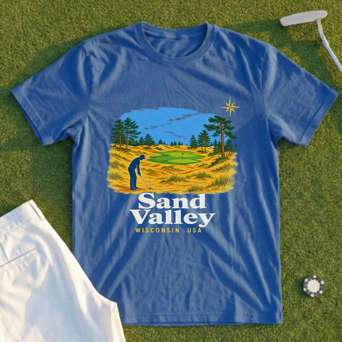 Sand Valley, Dune Country Travel Poster Tee