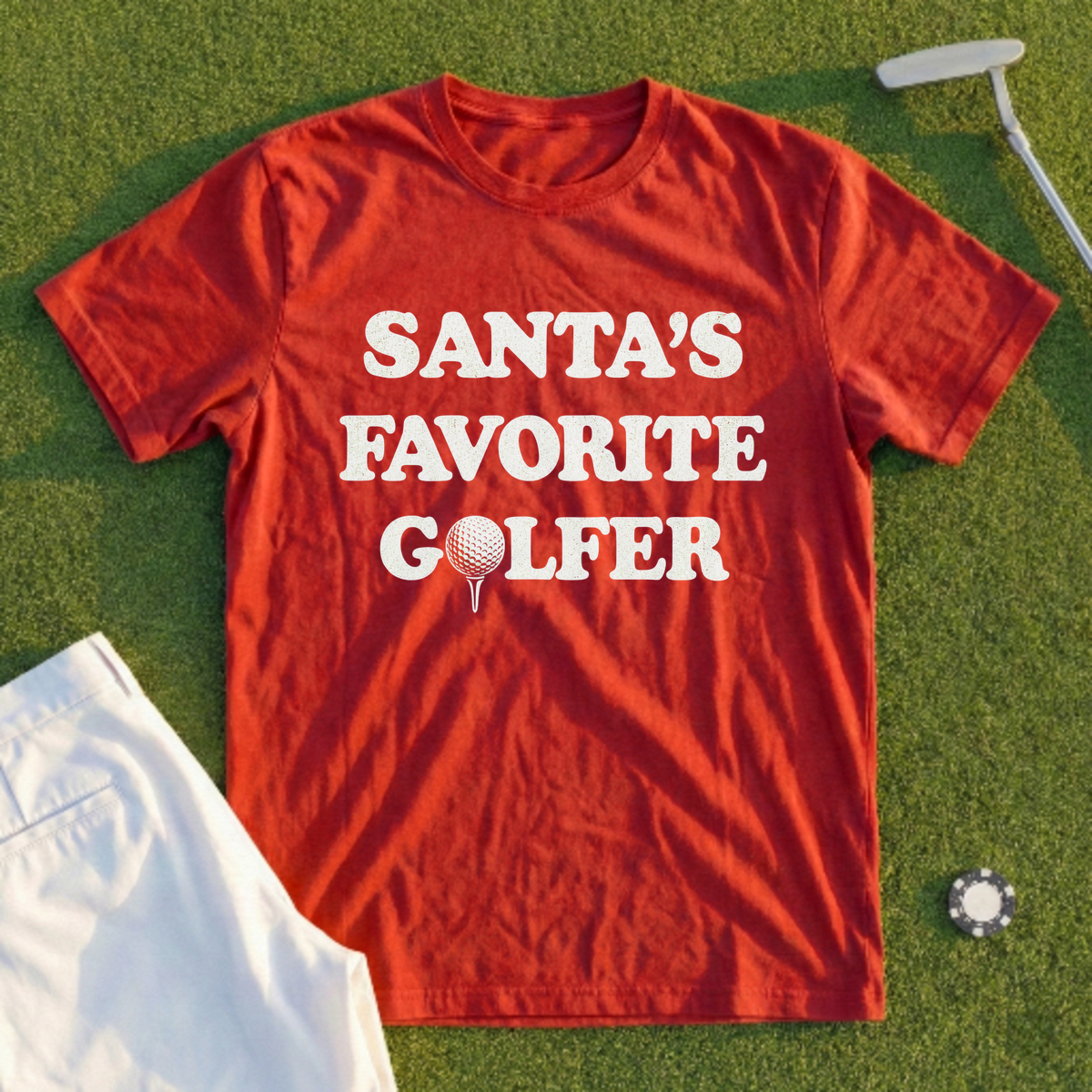 Santa's Favorite Golfer Tee
