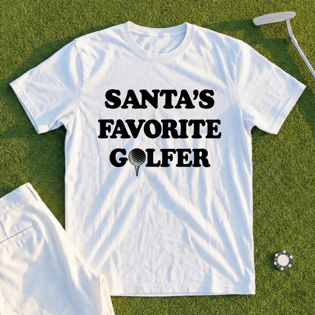 Santa's Favorite Golfer Tee