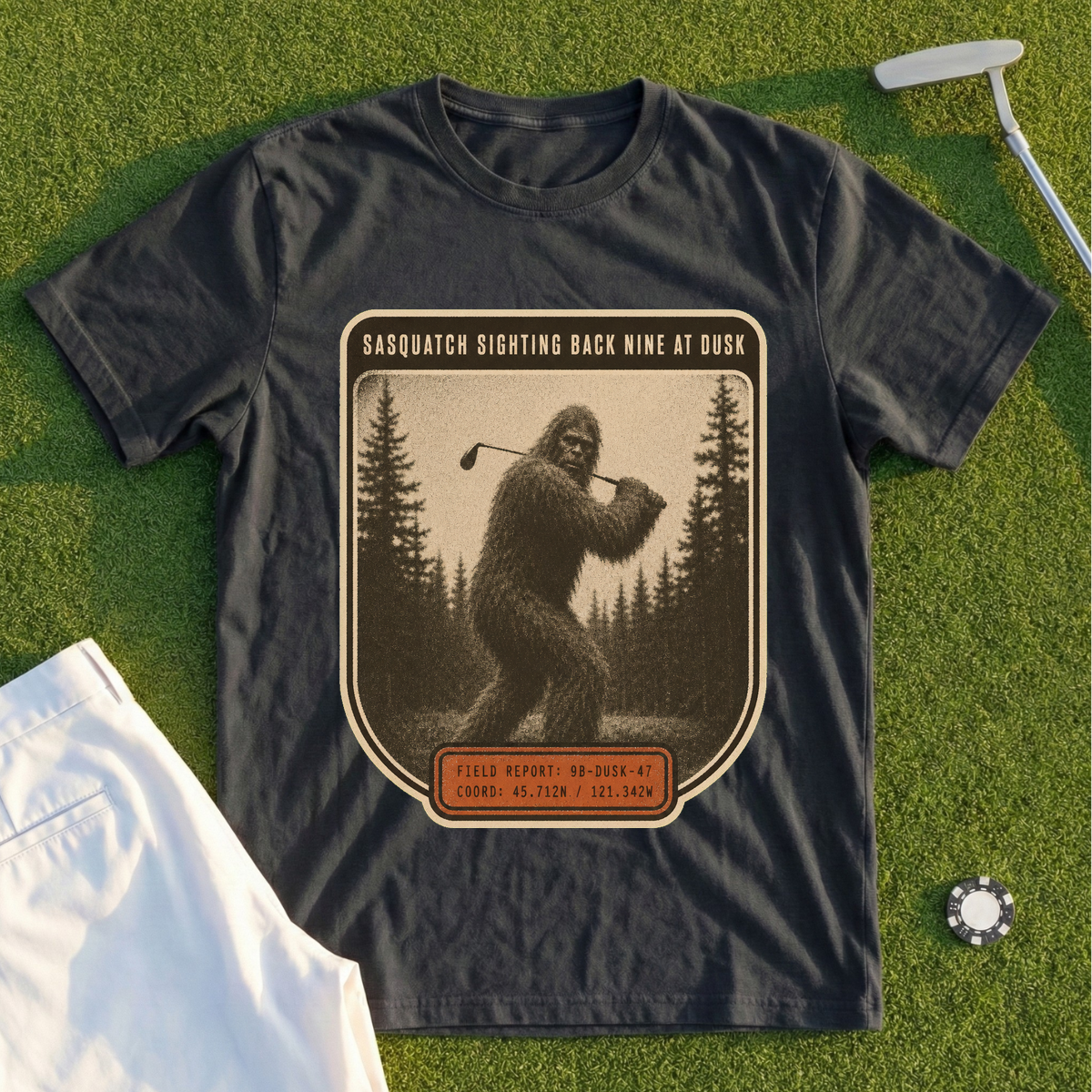 Sasquatch Sighting Back Nine Tee