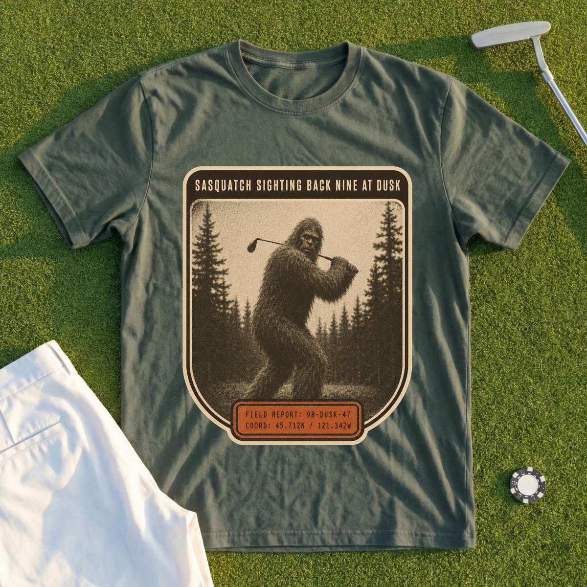 Sasquatch Sighting Back Nine Tee