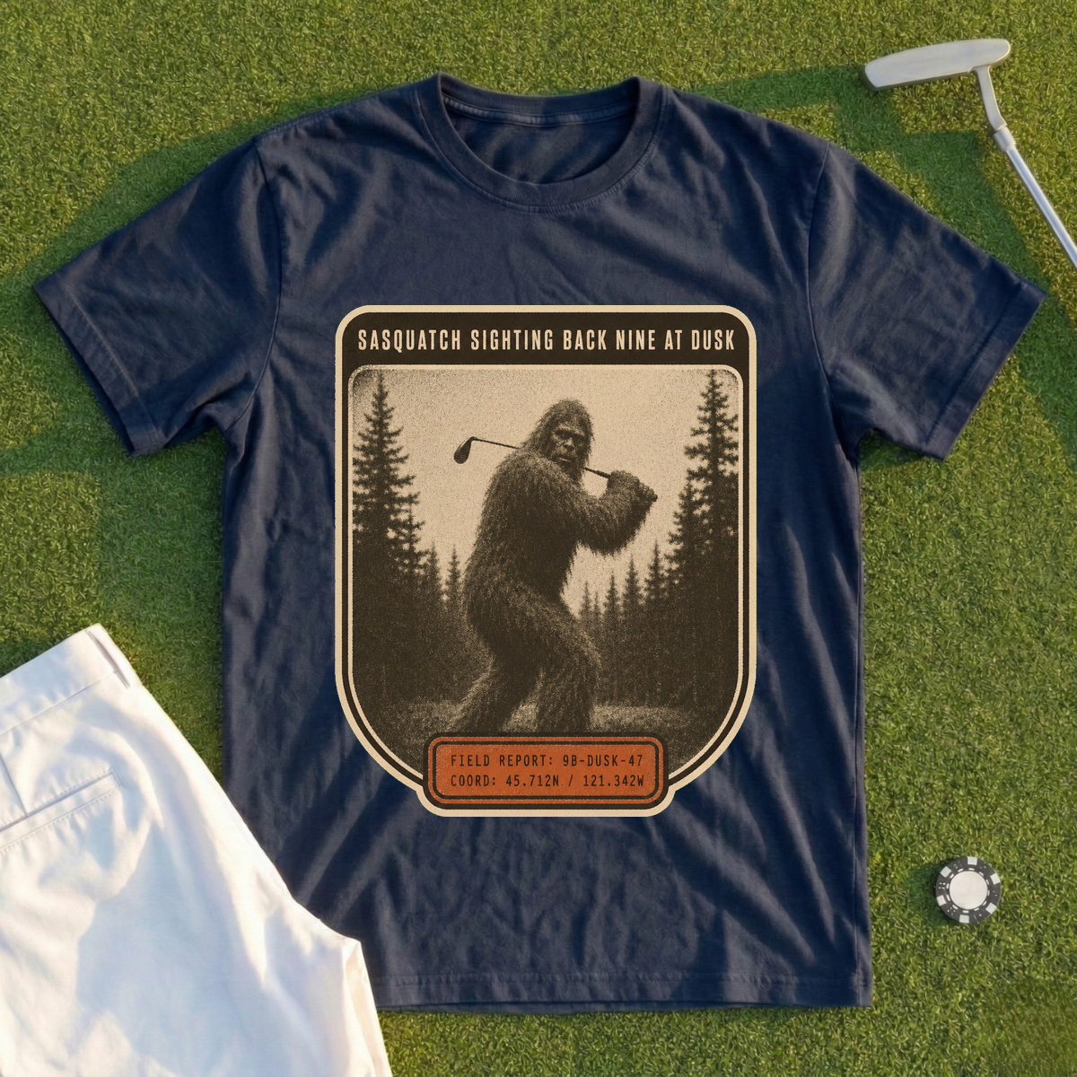Sasquatch Sighting Back Nine Tee