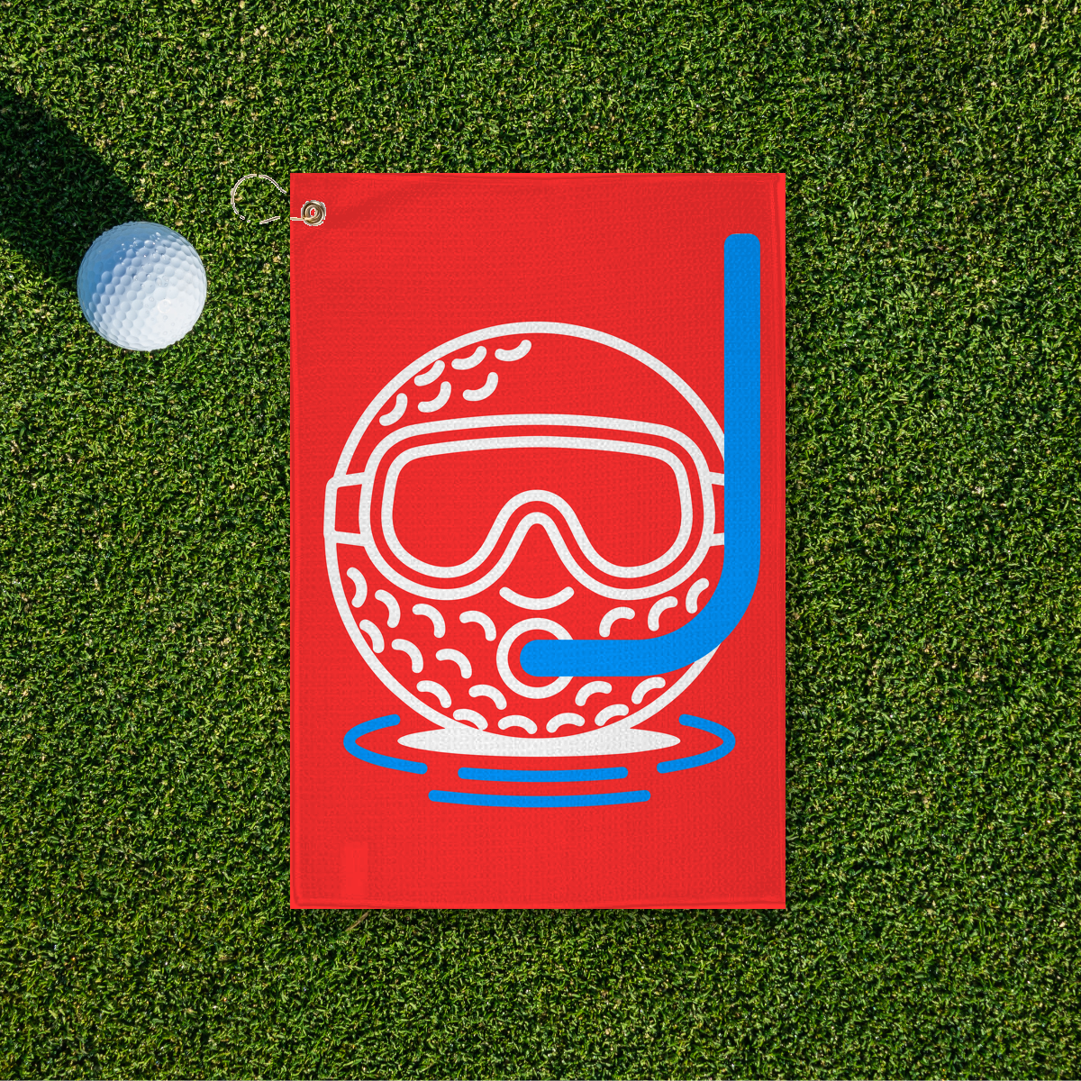 Scuba Ball Golf Towel