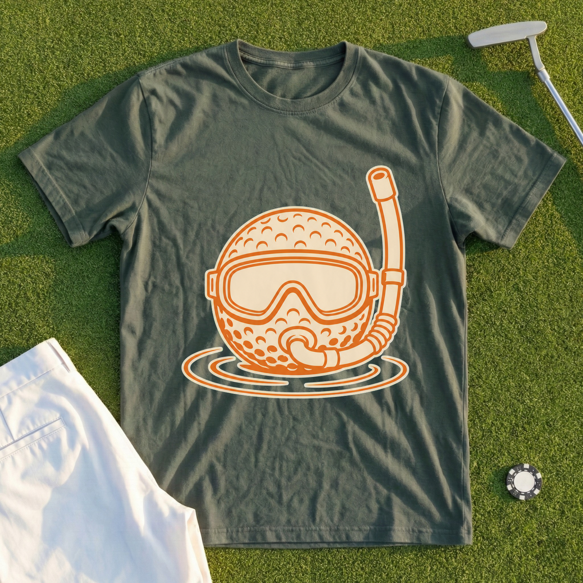 Scuba Ball, Sun-Faded Duotone Tee