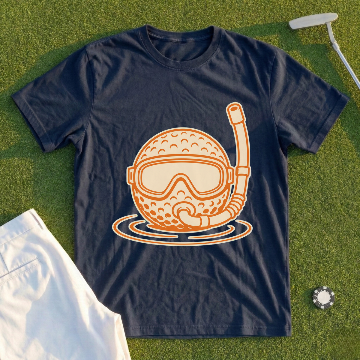 Scuba Ball, Sun-Faded Duotone Tee