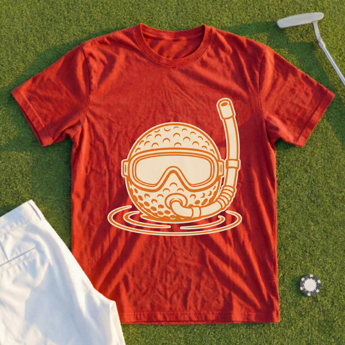Scuba Ball, Sun-Faded Duotone Tee