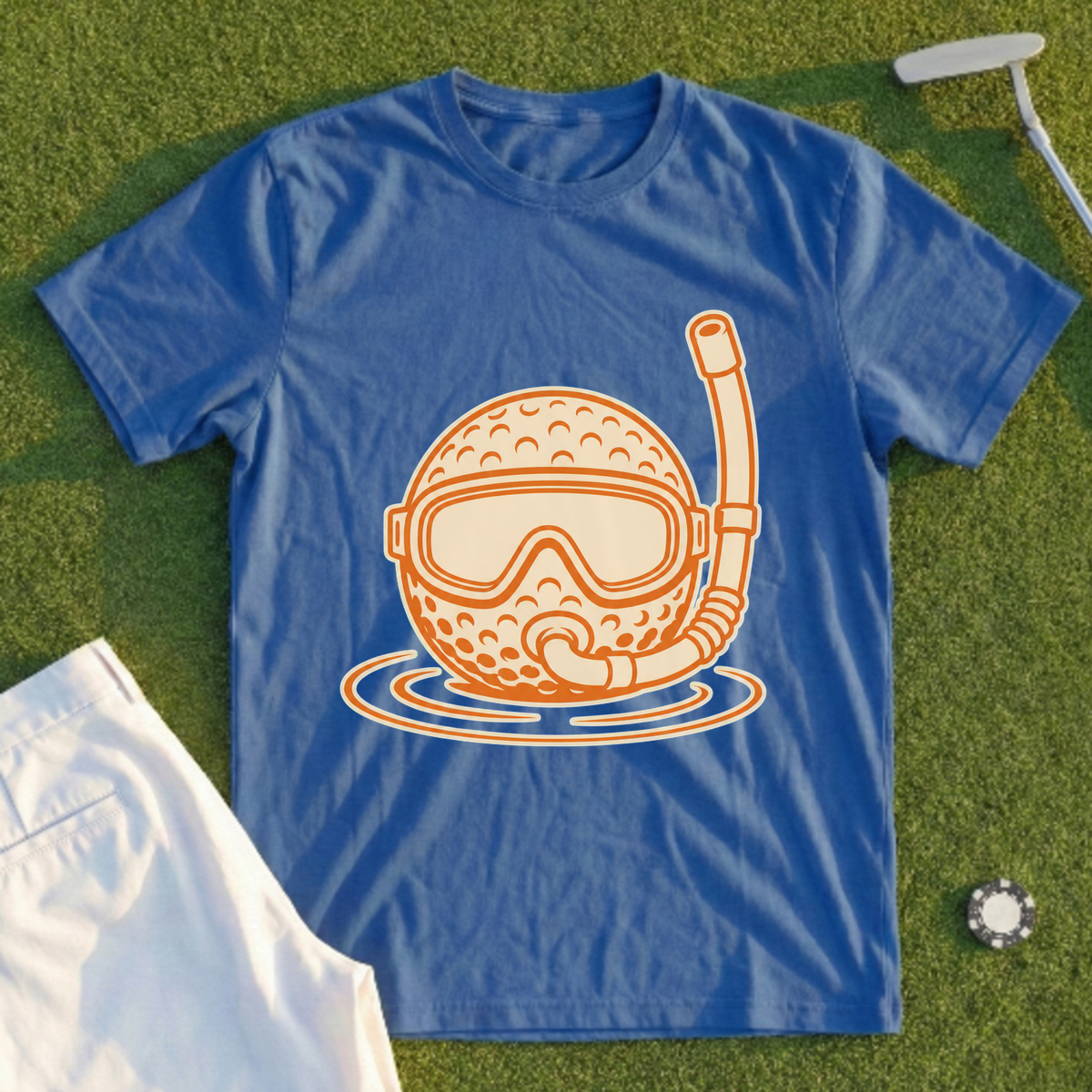 Scuba Ball, Sun-Faded Duotone Tee