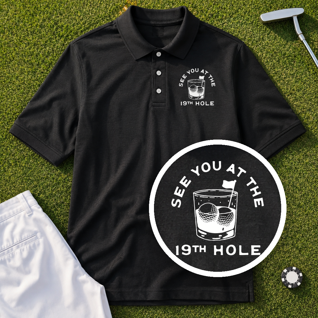 See You At The 19th Hole Performance Polo