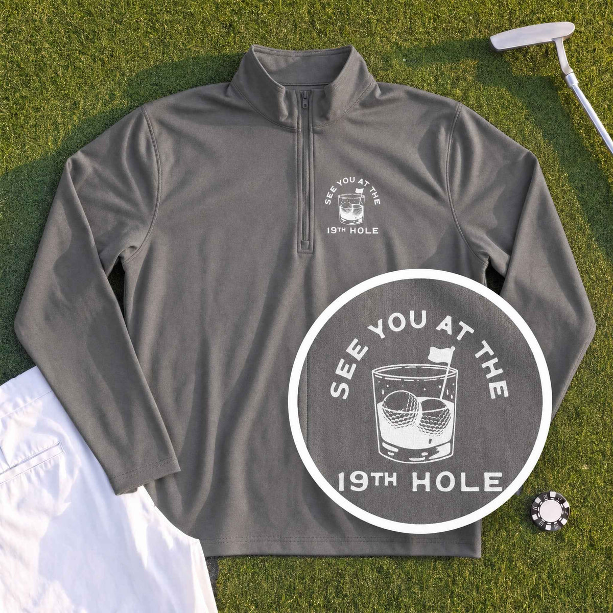 See You At The 19th Hole Quarter Zip