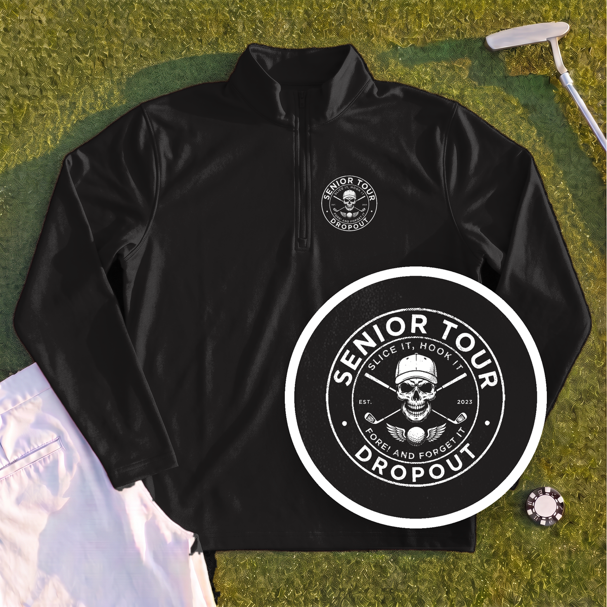 Senior Tour Dropout Quarter Zip