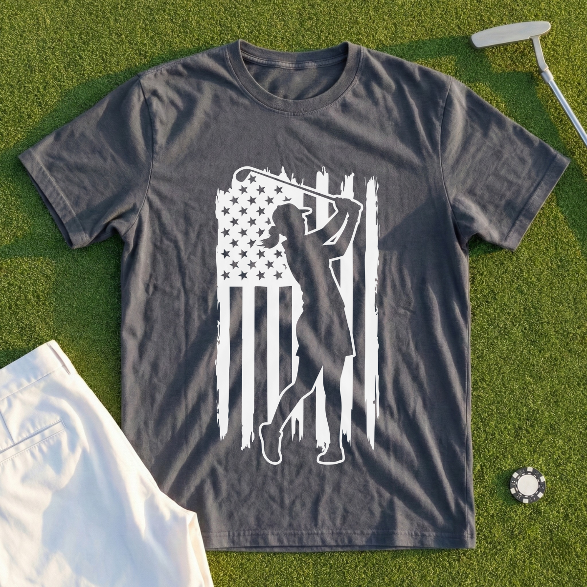 She Plays for the Flag Tee