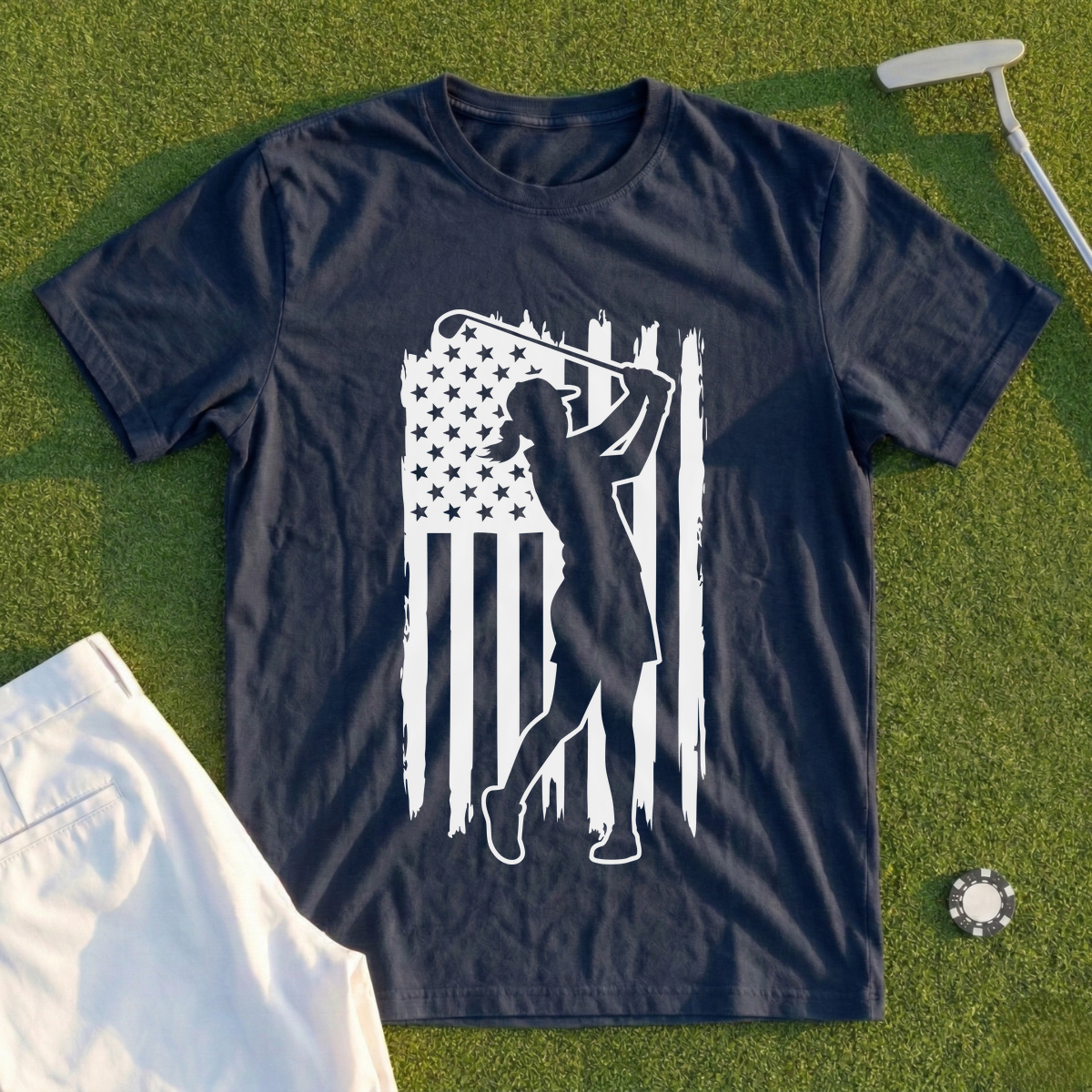 She Plays for the Flag Tee
