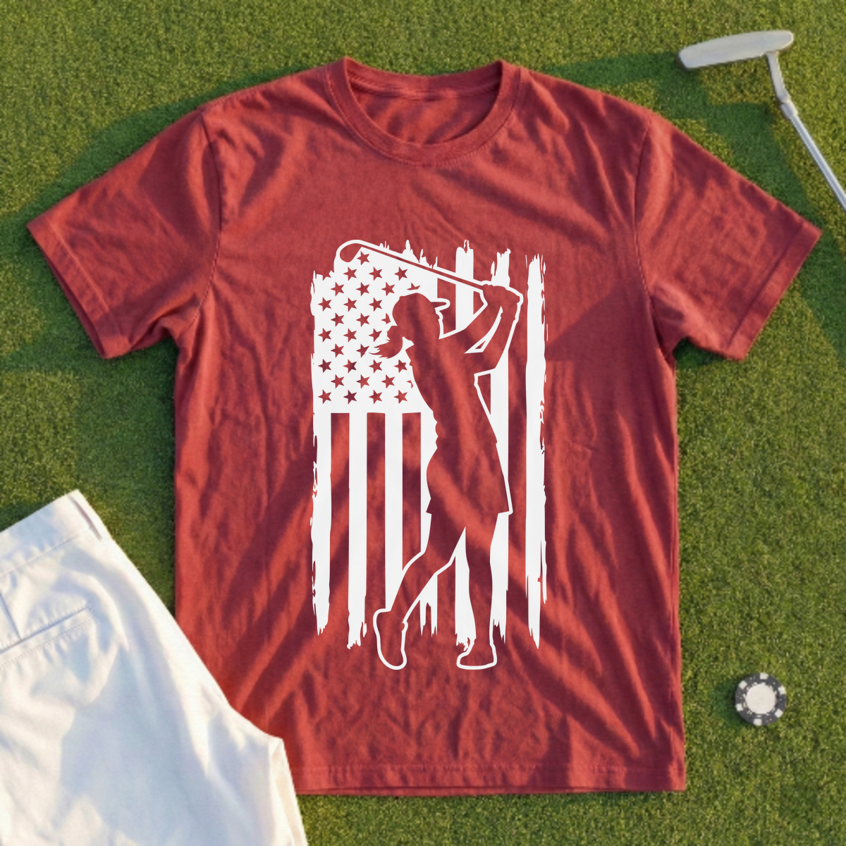 She Plays for the Flag Tee