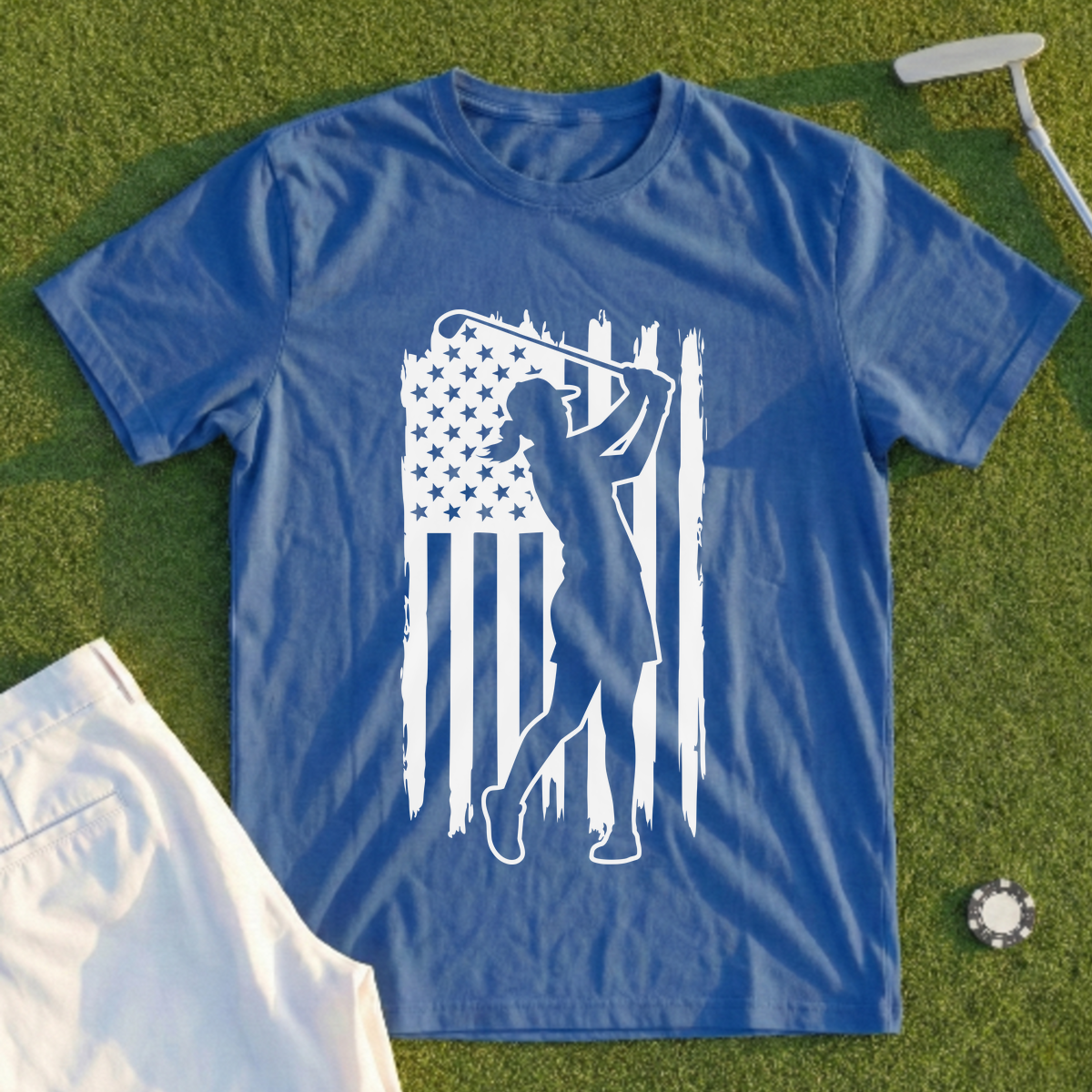 She Plays for the Flag Tee