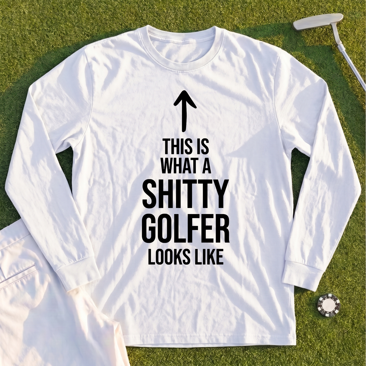 Shitty Golfer Long Sleeve Tee