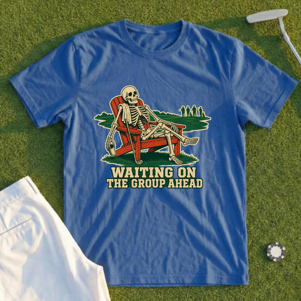 Skeleton At The 19th, Still Waiting Tee