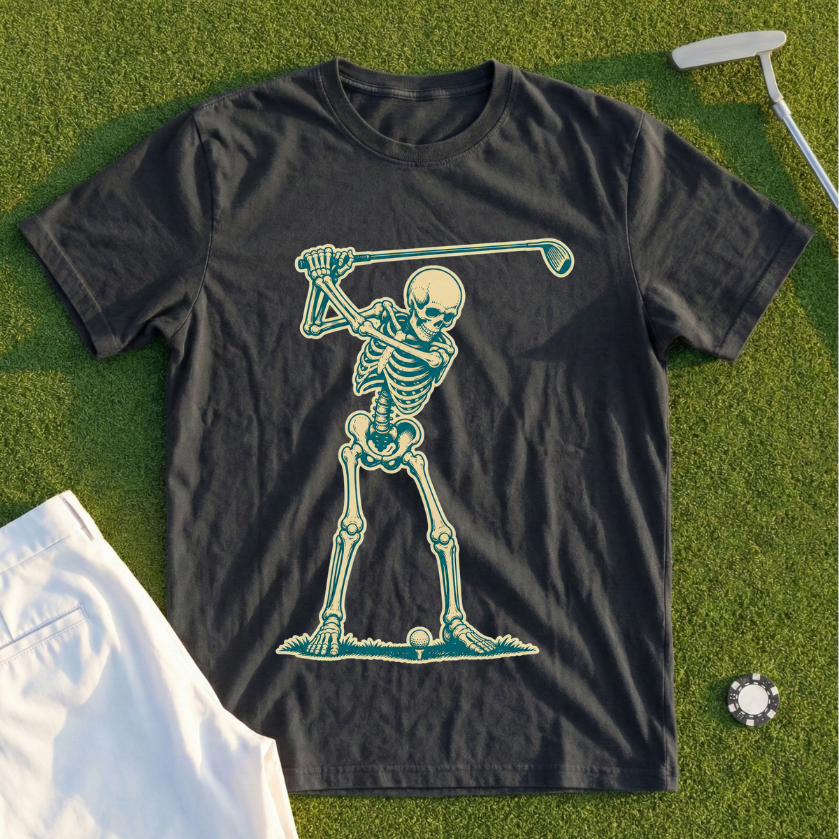 Skeleton Backswing, Two-Tone Vintage Tee