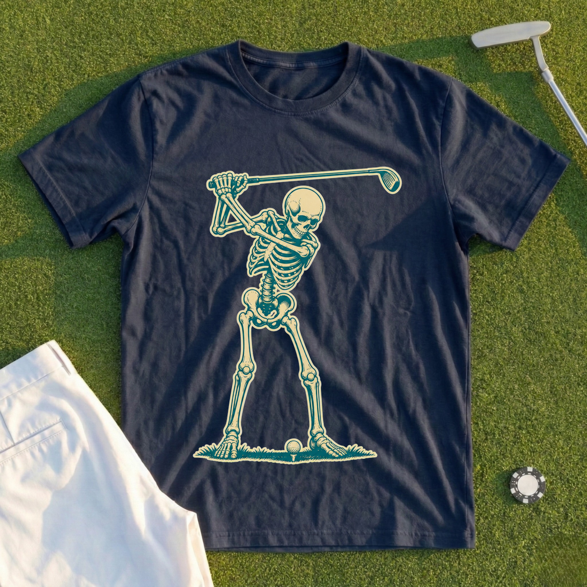 Skeleton Backswing, Two-Tone Vintage Tee