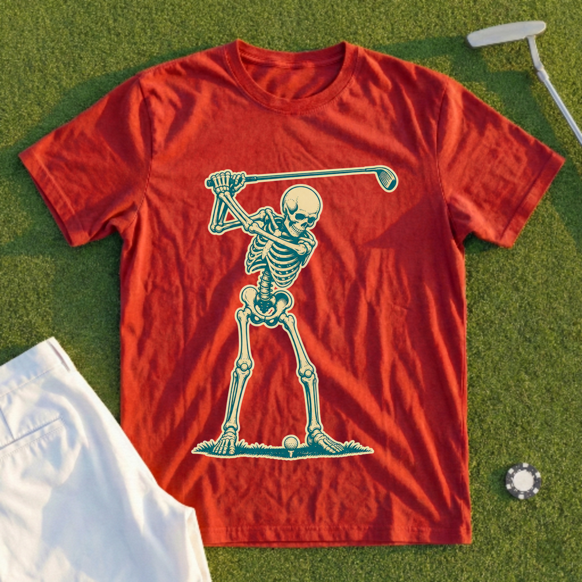 Skeleton Backswing, Two-Tone Vintage Tee